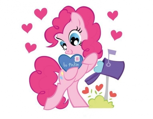 Пинки Пай с письмом