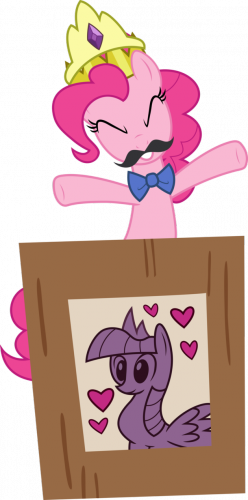 Пинки и портрет принцессы Твайлайт (Искорки)