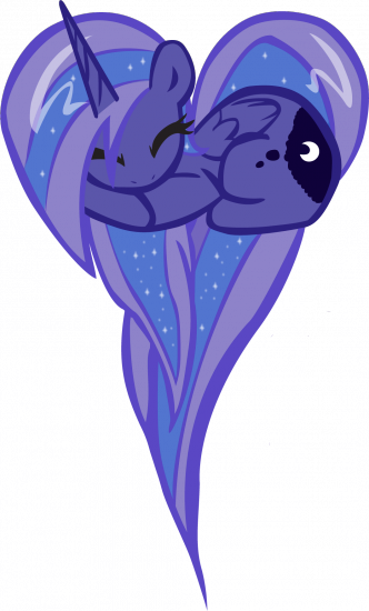 Картинка принцессы луны в форме сердечка