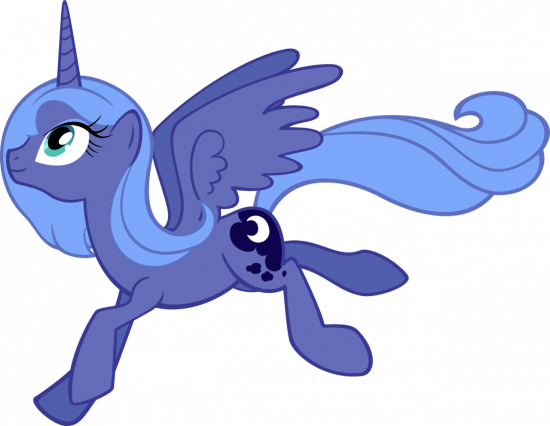 Принцесса Луна в полете