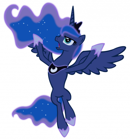 Принцесса Луна поднимает Луну