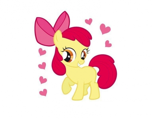 Эпплблум с сердечками