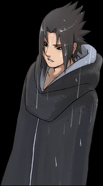 Саске в плаще