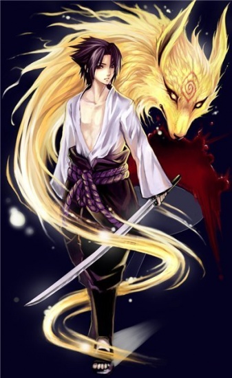 Саске и Кьюби