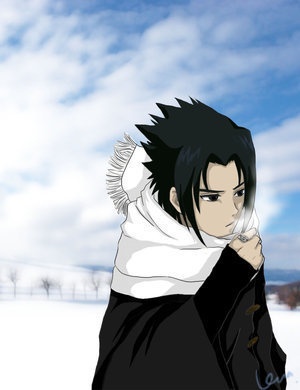 Снег и Саске