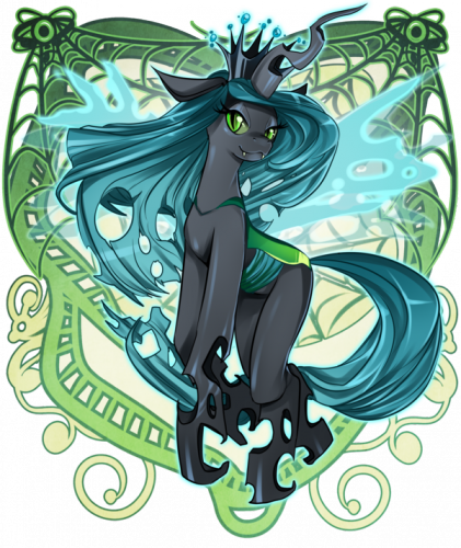 Красивый фанарт королевы Крисалис