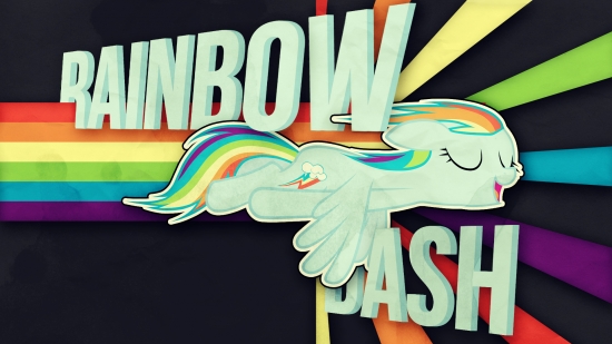 Обои с радугой Дэш