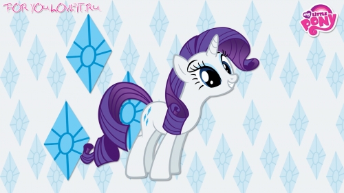 Обои для рабочего стола с Рэрити Дружба это Магия