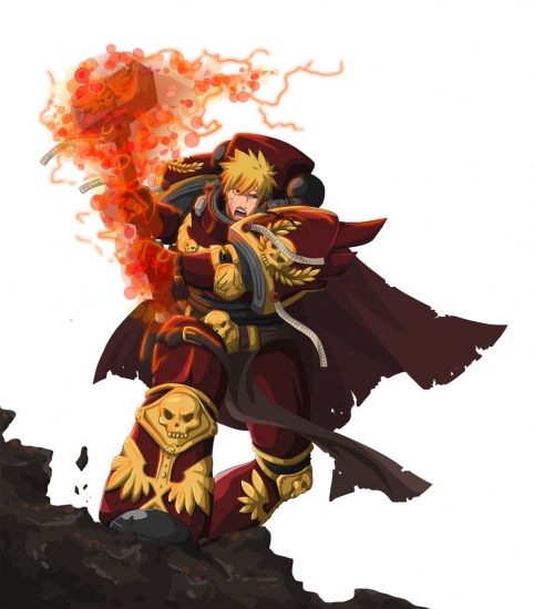 Наруто в крутых доспехах