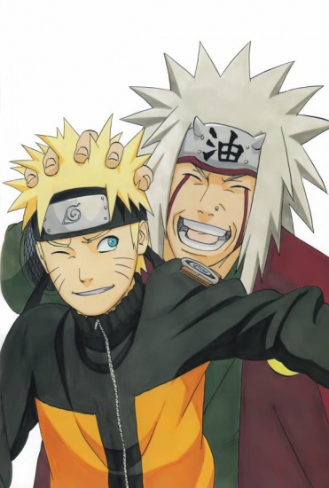 Джирайя с Наруто