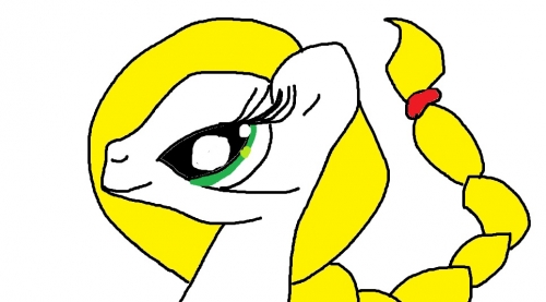 С лицом не то а косичка наверно супер