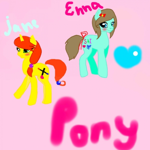 Энна и Джейн пони
