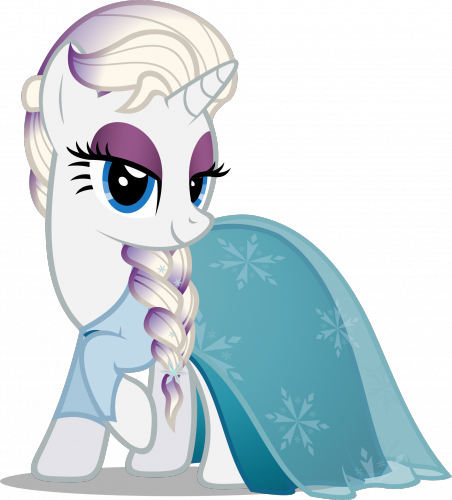 Рарити в костюме Эльзы