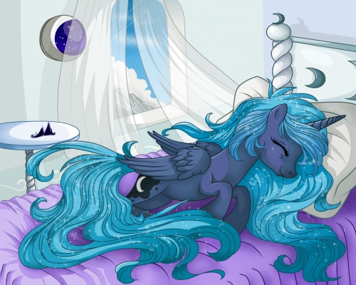 Уставшая принцесса Луна