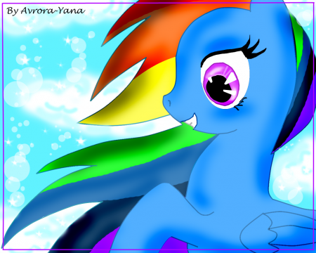 мой первый компьютерный арт пони