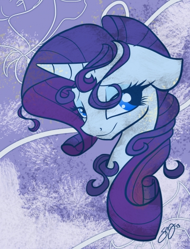 Красивый портрет Рарити