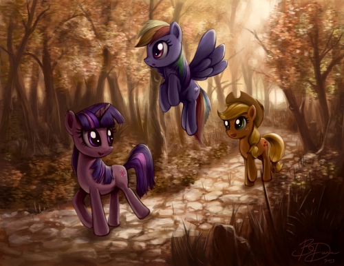 Весенняя прогулка пони