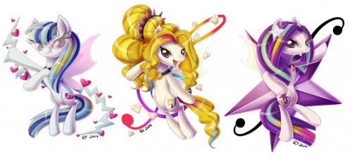 Дружба это Чудо Даззлингз в виде пони