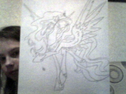 Нераскрашенная Селестия