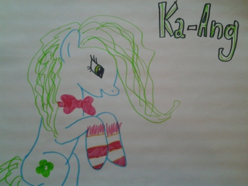 Ка-Анж в виде пони (и в чулочках)