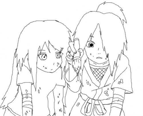 Мой персонаж и Дейдара.