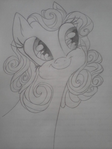 Кудрявая пони