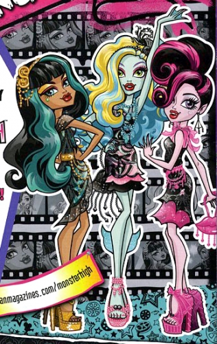 Клео, Лагуна и Дракулаура Страх, Камера, Мотор! в  2D