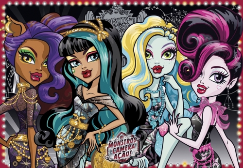 Черная ковровая дорожка и монстряшки