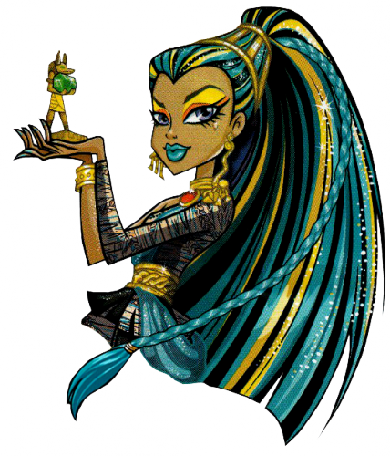 Нефера де Нил держит в руках статуэтку