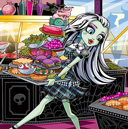 Фрэнки Штейн в кафетерии