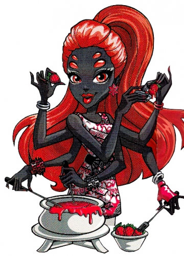 Видовна Спайдер готовит еду