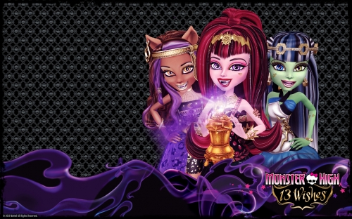 Обои на рабочий стол Монстр Хай 13 Желаний