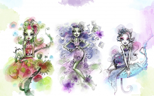 Монстр Хай обои для рабочего стола Цветущий Сумрак