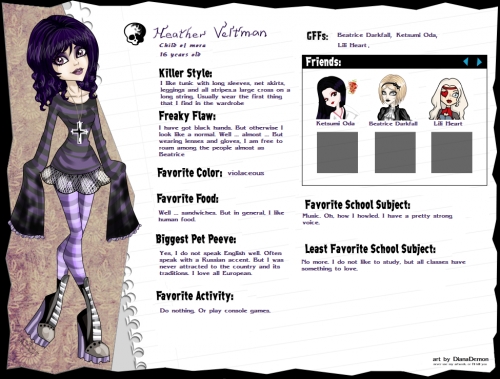 Анкета Хизер