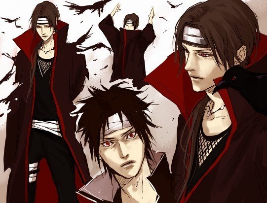 Итачи в разных позах арт Lili