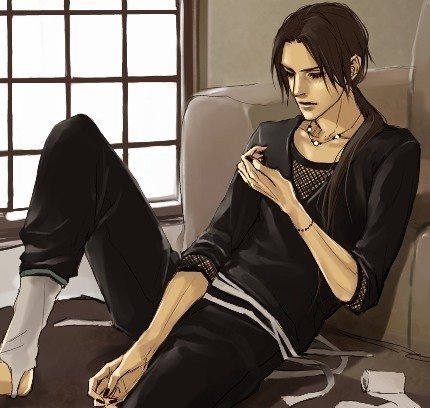 итачи сили на полу..так небрежно..арт lili