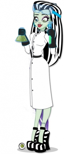 Френки в лабораторном халате