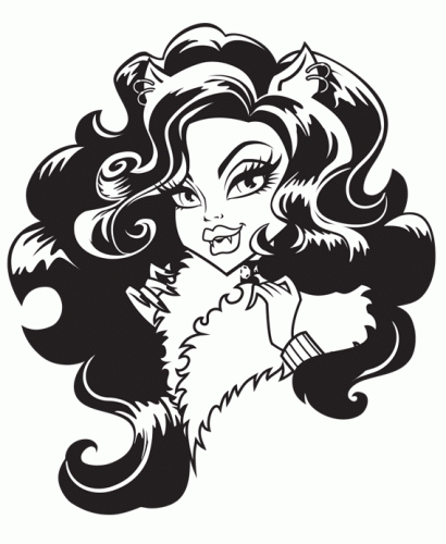 Клодин поправляет воротник