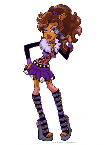 Новая картинка Клодин Вульф с хвостиком и очками