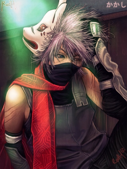 Какаши красный шарф