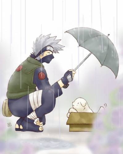 Какаши с зонтом