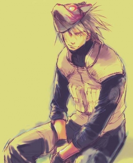 Какаши в маске анбу