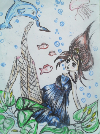 Конкурсы на бумаге Bloom anime stile underwater