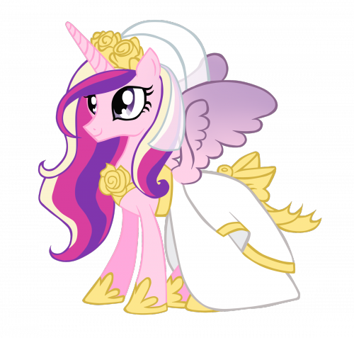 Принцесса Каденс в свадебном платье