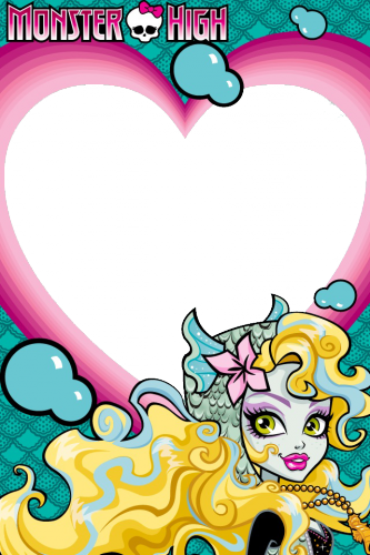 Monster High рамка для фото с красавицей Лагуной Блю