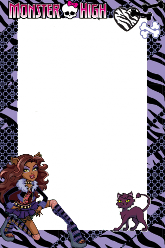 Школа Монстров рамка для фото с Клодин