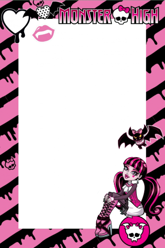 Школа Монстров рамка для фото с Дракулаурой