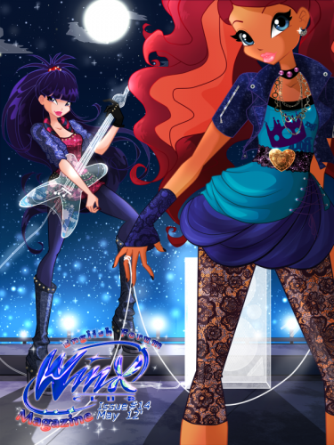 Обложка сделанного фанатами журнала о Винкс, английская выпуск май 2012