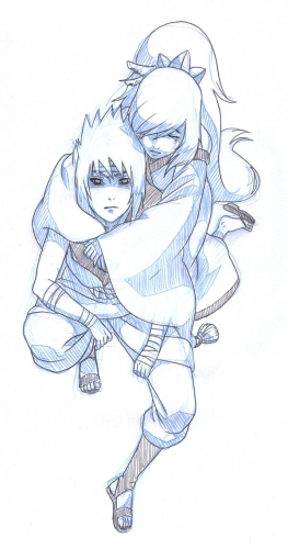 Саске и девушка