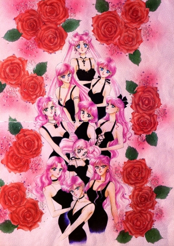 Сейлормун, с розовыми волосами